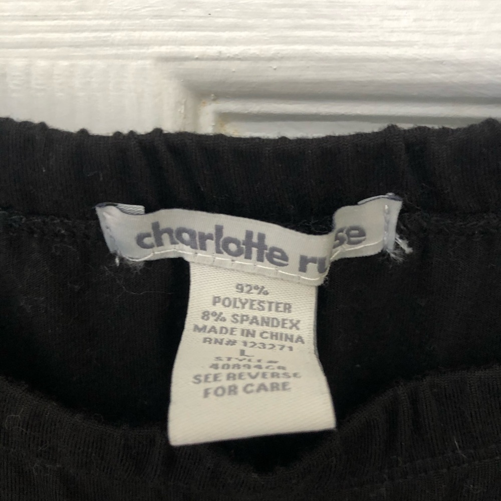 Black off the shoulder mini